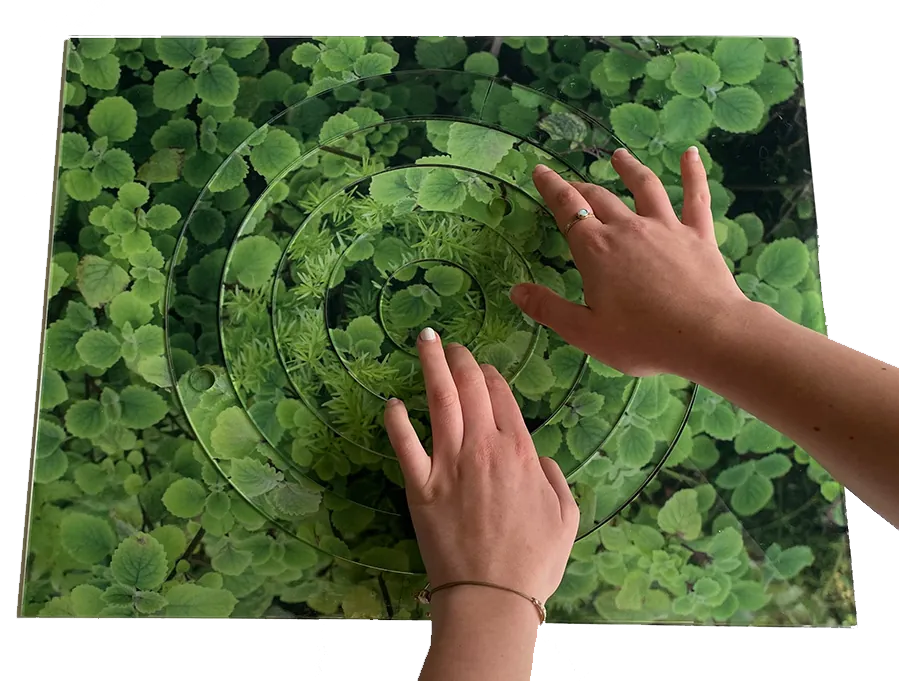 Living Cycle rings being turned by hand