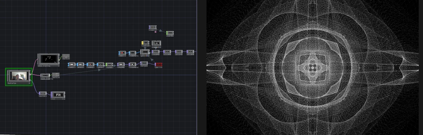 Geometry generated by hand gesture