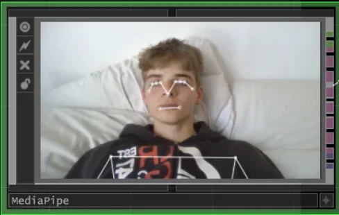 MediaPipe tracking a face in TouchDesigner